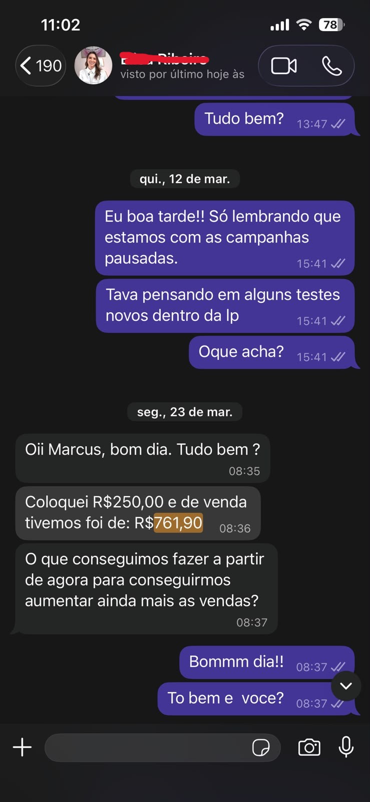 Depoimento de Elisa Ribeiro